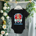 Paw Patrol Zuma Personalized Custom Black T-Shirt or Onesie Theme Cake Smash Party