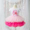 Peppa Pig Tutu Set Girls Personalized Custom Pink Hot Pink Tutu Outfit Dress Theme Cake Smash Birthday Party