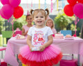 Peppa Pig Tutu Set Girls Personalized Custom Hot Pink Red Tutu Outfit Dress Theme Cake Smash Birthday Party