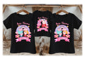 Peppa Pig Personalized Custom Black Family T-Shirt or Onesie Pack Theme Cake Smash Birthday Party