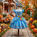 Pete the Cat Girls' Deluxe Sparkle Tutu Party Costume Dress Set with Matching Headband Halloween Birthday Pageant