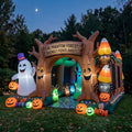 Phantom Forest Theme Premium 10' x 10' Halloween Haunted House Inflatable Blow Up Walk-Through Archway Experience Decor Prop