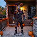 6' Animated Phobia House The Claustrophobia Jester Figure Music Lights Motion Sensor Halloween Home Decor Accent Yard Prop