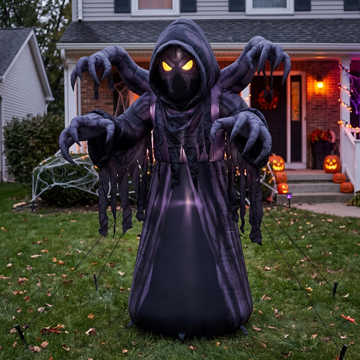 6' Phobia House The Shadow Stalker Yard Halloween Inflatable Blow Up Decor Prop