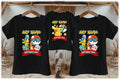 Pokemon Pikachu Personalized Custom Black Family T-Shirt or Onesie Pack Theme Cake Smash Birthday Party
