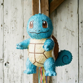Premium Handmade 30-Inch Pokemon Squirtle Character Pull-String Piñata Table Decor Party Centerpiece