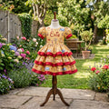 Winnie The Pooh Girls Personalized Custom Tiered Ruffle Dress Ribbon Trim Theme Cake Smash Birthday Party