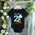 Winnie the Pooh Baby Boy Personalized Custom Black T-Shirt or Onesie Theme Cake Smash Birthday Party
