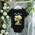 Winnie the Pooh Baby Boy Personalized Custom Black T-Shirt or Onesie Theme Cake Smash Party
