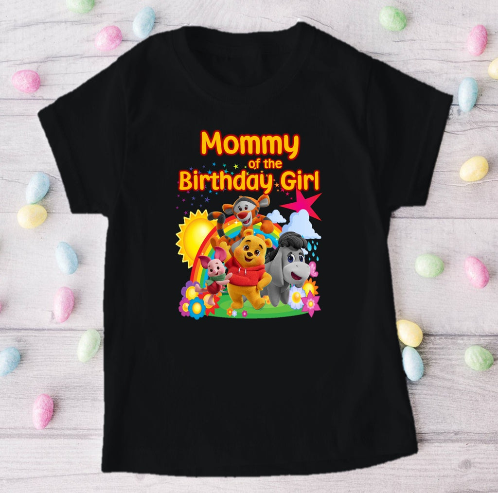 Playdate with Winnie the Pooh Personalized Custom Black Family T-Shirt or Onesie Pack Theme Cake Smash Birthday Party