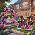 Life Size Black Princesses Character Premium Freestanding Birthday Cutouts Yard Sign Decor Party Prop