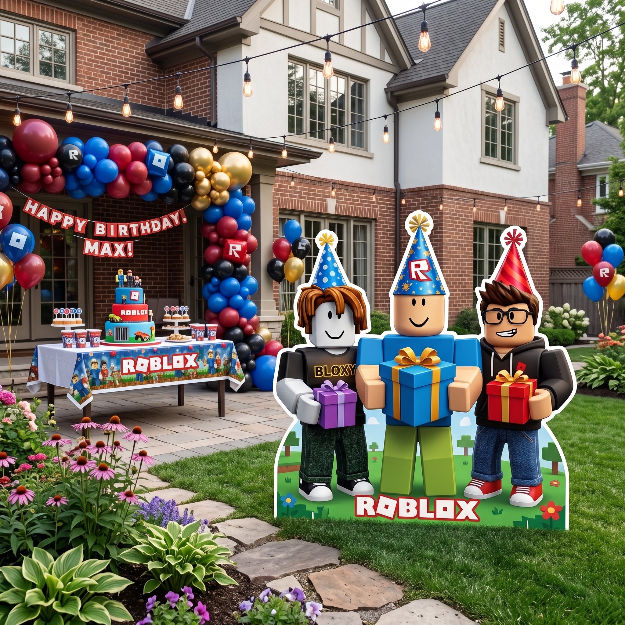 Life Size Roblox Character Premium Freestanding Cutouts Yard Sign Decor Party Prop