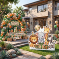 Life Size Safari Animals Character Premium Freestanding Birthday Cutouts Yard Sign Decor Party Prop