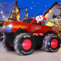 7.5' Santa Claus on Monster Truck Yard Christmas Inflatable Blow Up Decor Prop