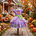Scooby Doo Daphne Girls' Deluxe Sparkle Tutu Party Costume Dress Set with Matching Headband Halloween Birthday Pageant