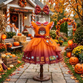 Scooby Doo Velma Girls' Deluxe Sparkle Tutu Party Costume Dress Set with Matching Headband Halloween Birthday Pageant