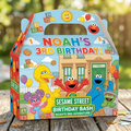 (Pack of 6) Sesame Street Custom Personalized Birthday Party Favor Gable Treat Boxes
