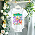 Sesame Street Personalized Custom White T-Shirt or Onesie Theme Cake Smash Birthday Party