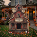 Life Size Slaughterhouse Barn Premium Freestanding Halloween Cutouts Yard Sign Decor Party Prop