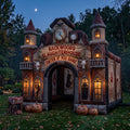 Slaughterhouse Theme Premium 10' x 10' Halloween Haunted House Inflatable Blow Up Walk-Through Archway Experience Decor Prop