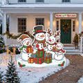 Life Size Snowman Family Character Premium Freestanding Christmas Cutouts Yard Sign Decor Party Prop