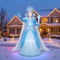 10-Foot Giant Outdoor The Snow Queen (Hans Christian Andersen) Inflatable with LED Illumination Christmas Blow Up Yard Decor