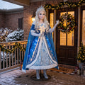 6' Snow Queen Figure Music Lights Motion Sensor Christmas Home Decor Accent Yard Prop