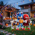 Life Size Sonic the Hedgehog Movie Halloween Character Premium Freestanding Cutouts Yard Sign Decor Party Prop