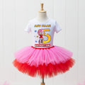 Sonic the Hedgehog Movie Amy Rose Tutu Set Girls Personalized Custom Hot Pink Red Tutu Outfit Dress Theme Cake Smash Birthday Party