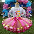 Sonic the Hedgehog Movie Amy Rose Tutu Set Girls Personalized Custom Pink Gold Hot Pink Ribbon Sewn Trim Tutu Outfit Dress Theme Cake Smash Birthday Party
