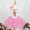 Sonic the Hedgehog Movie Amy Rose Tutu Set Girls Personalized Custom Pink White Polka Dots Tutu Outfit Dress Theme Cake Smash Party