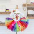 Sonic the Hedgehog Movie Amy Rose Tutu Set Girls Personalized Custom Rainbow Knots Tutu Outfit Dress Theme Cake Smash Party