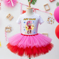 Sonic the Hedgehog Movie Amy Rose Tutu Set Girls Personalized Custom Hot Pink Red Tutu Outfit Dress Theme Cake Smash Party