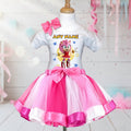 Sonic the Hedgehog Movie Amy Rose Tutu Set Girls Personalized Custom Hot Pink White Soft Pink Ribbon Tutu Outfit Dress Theme Cake Smash Party