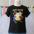 Sonic the Hedgehog Movie Group Personalized Custom Black T-Shirt or Onesie Theme Cake Smash Party