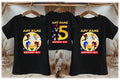 Sonic the Hedgehog Movie Shadow Personalized Custom Black Family T-Shirt or Onesie Pack Theme Cake Smash Birthday Party