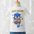 Sonic the Hedgehog Movie Sonic Personalized Custom White T-Shirt or Onesie Theme Cake Smash Party