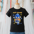 Sonic the Hedgehog Movie Sonic Personalized Custom Black T-Shirt or Onesie Theme Cake Smash Party