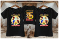 Sonic the Hedgehog Movie Tails Personalized Custom Black Family T-Shirt or Onesie Pack Theme Cake Smash Birthday Party