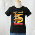 Sonic the Hedgehog Movie Tails Personalized Custom Black T-Shirt or Onesie Theme Cake Smash Birthday Party