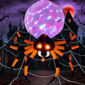 8' Spider with Rotating Lights Yard Halloween Inflatable Blow Up Decor Prop