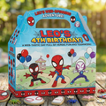 (Pack of 6) Spidey Amazing Friends Custom Personalized Birthday Party Favor Gable Treat Boxes