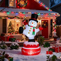5' Spinning Snowman Yard Christmas Inflatable Blow Up Decor Prop