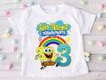 SpongeBob SquarePants Personalized Custom White T-Shirt or Onesie Theme Cake Smash Birthday Party