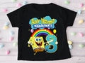 SpongeBob SquarePants Personalized Custom Black T-Shirt or Onesie Theme Cake Smash Birthday Party