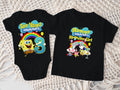 SpongeBob SquarePants Personalized Custom Black Family T-Shirt or Onesie Pack Theme Cake Smash Birthday Party