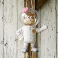Premium Handmade 30-Inch SpongeBob SquarePants Sandy Cheeks Character Pull-String Piñata Table Decor Party Centerpiece