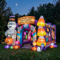 Spooky Confectionery Theme Premium 10' x 10' Halloween Haunted House Inflatable Blow Up Walk-Through Archway Experience Decor Prop