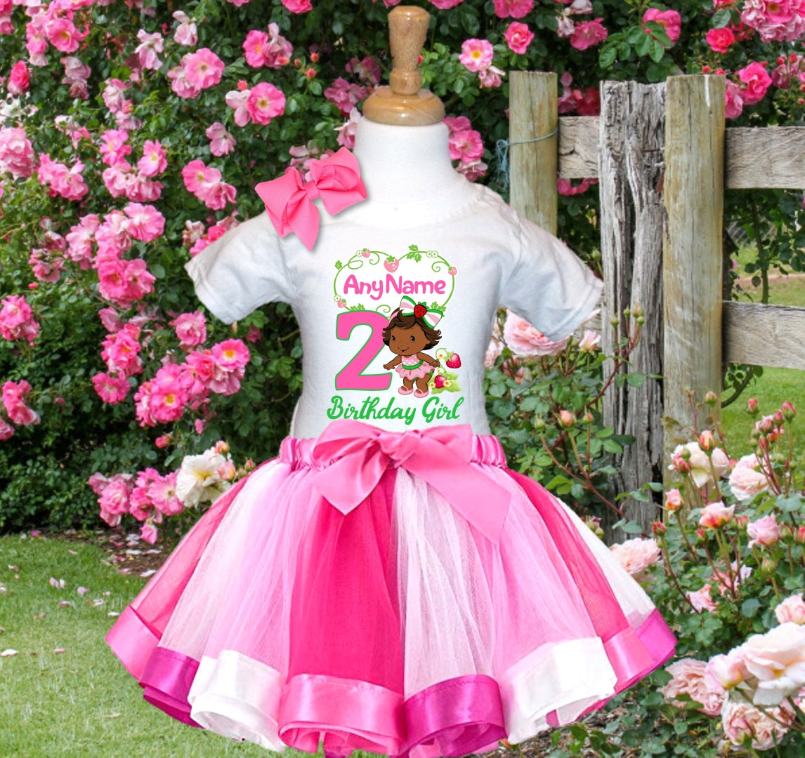 Strawberry Shortcake Black Baby Girl Tutu Set Girls Personalized Custo – Personalizee