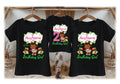Strawberry Shortcake Black Baby Girl Personalized Custom Black Family T-Shirt or Onesie Pack Theme Cake Smash Birthday Party